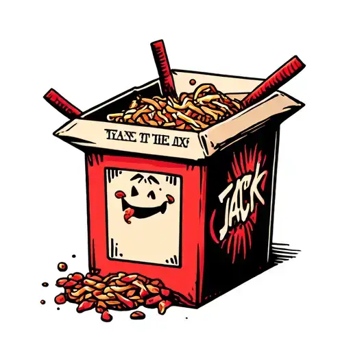 Jack In The Box Cartoonish Line Work