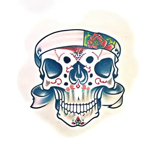 Day Of Dead Skull X 3