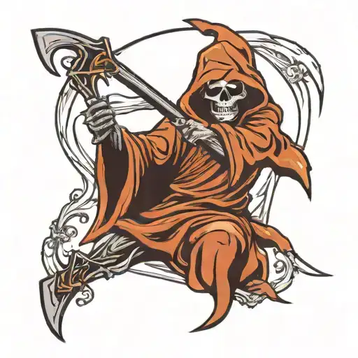 Grim Reaper With Scythe