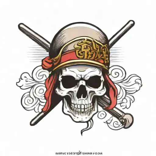 A Skull In A Vietnamese Helmet