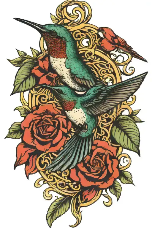 Family Hummingbird Love Infinity Symbol