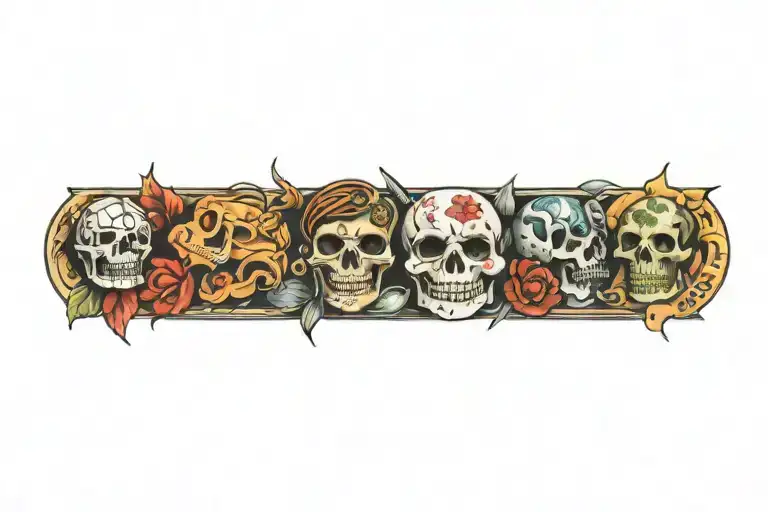 Rock Inspired Tattoo Featuring