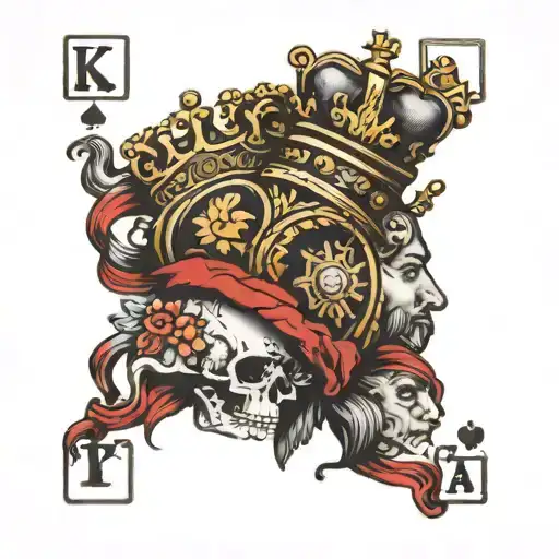 Half A Crown King And Queen Cards