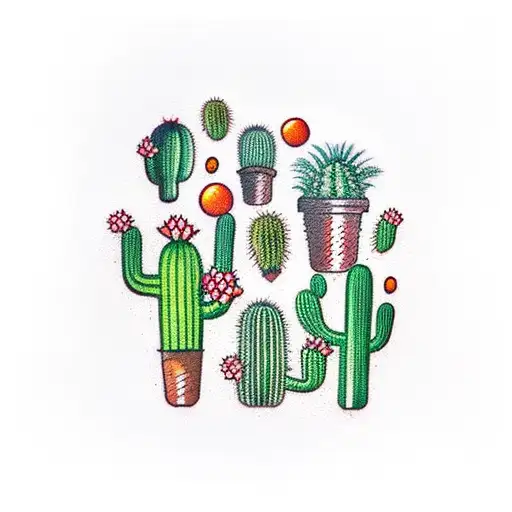 Field Of Crops With Cactus And Orange Orcahrd With Baseball On Other Side