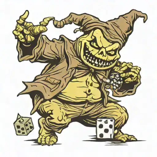 Oogie Boogie Playing With Dice