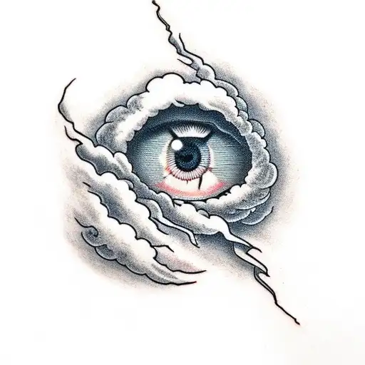 Eye In Storm Cloud