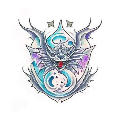 Oroborus Dragon On Galaxy