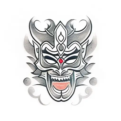 Sinhala Traditional Warrior Mask