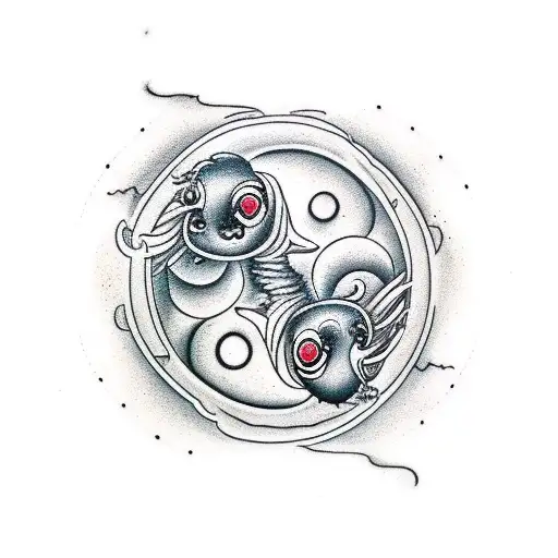 Monkey And Alien As Yin Yang
