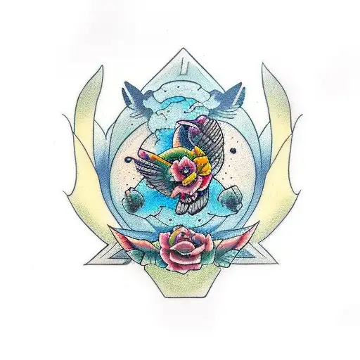 Profile Bear Turtle And Hummingbirds