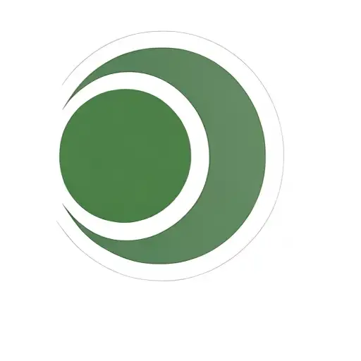 A Green Circle On A Black Background
