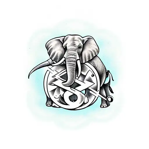 Elephant With Infinite Symbol
