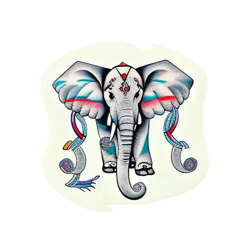 Elephant With Infinity Symbol