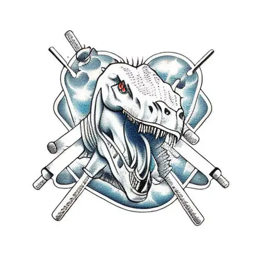 A Gym Equipment Made Out Of Dinosaur Bones