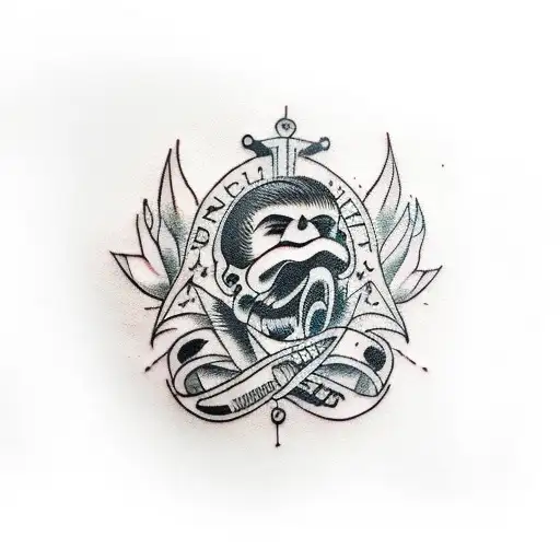 Small Hand Tattoo In Black Of The Name Menchaca