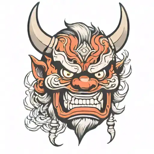Scary Oni Mask