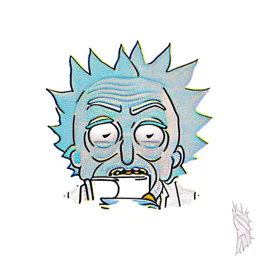 Rick And Morty Sipping Coffee On A Mountaintop