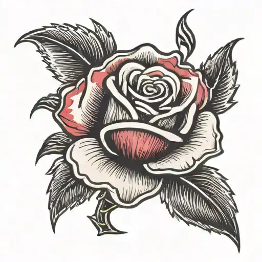 Rose With Llm In It Its Say Rip