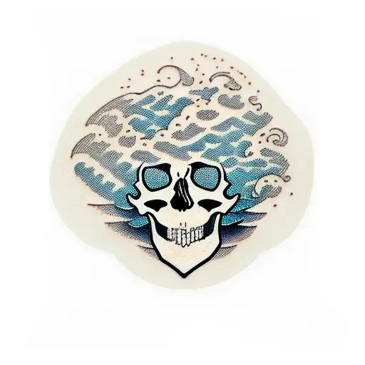 Beard Skull Wave Surfboard