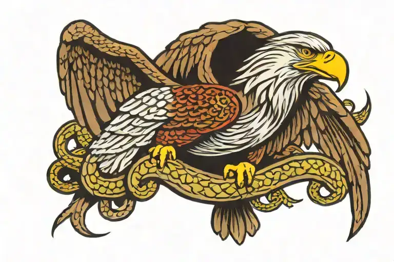 Eagle And Snake