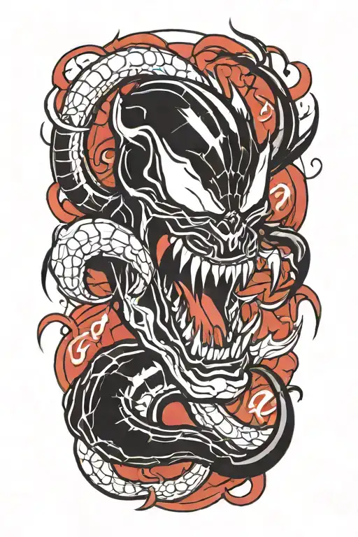 Lighting Bolts Forming Venom Marvel