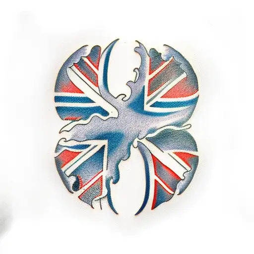 British And Cuban Flag