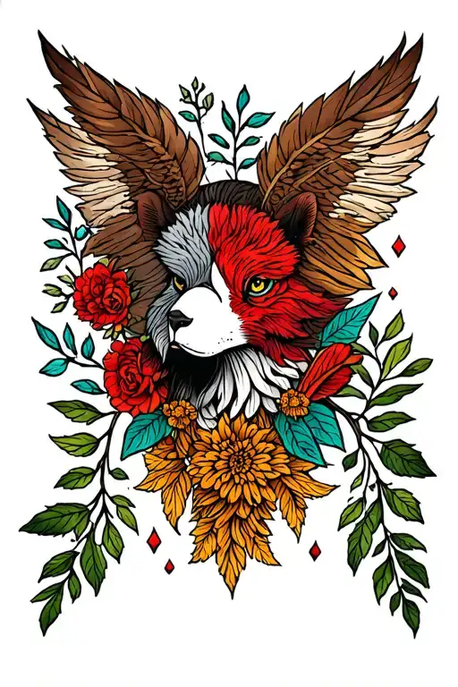 Old School Tattoo Connection Between Siberia And Usa Nature