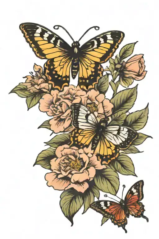 Flowers Butterfly Bee