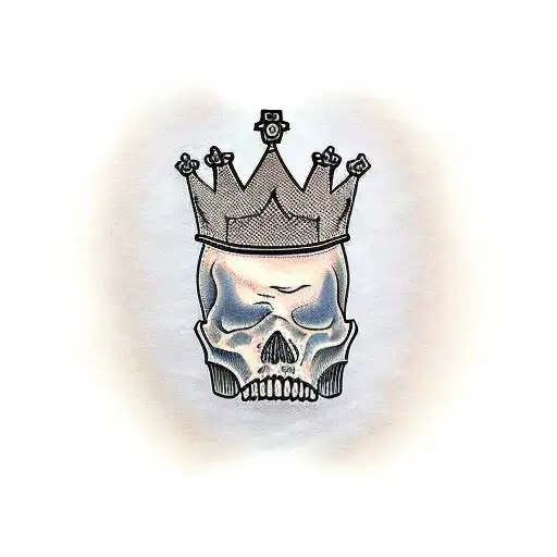 Crown With King Word Underneath