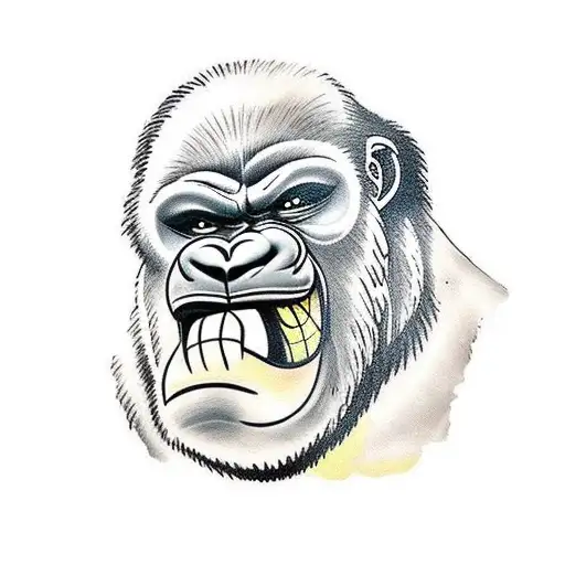 Gorilla Beating Chest