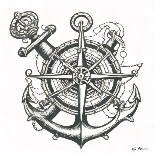 Compass And An Anchor