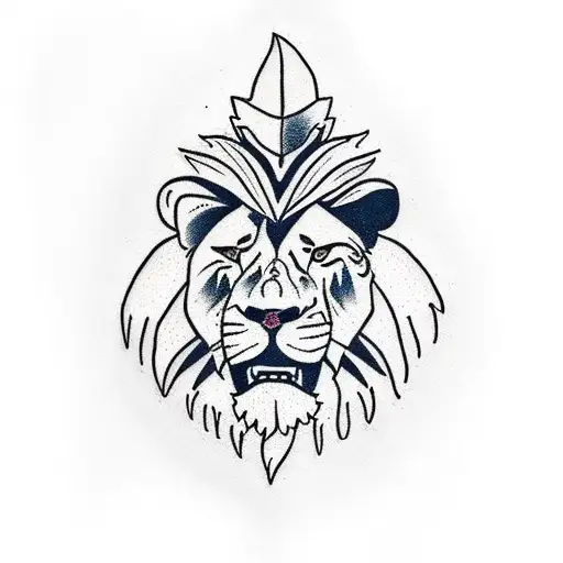 Lion With Hidden Details