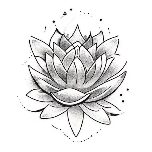 Sword With Lotus Flower Design High Detail