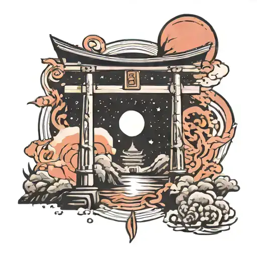 Torii Gate And Black Hole