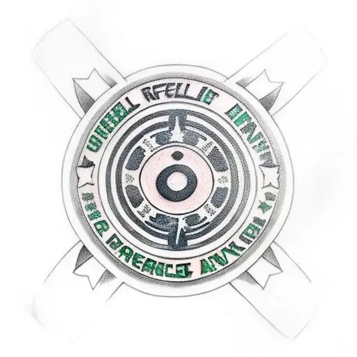 Rebel Alliance Symbol Intertwined With The American Flag