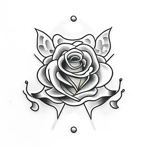 Cross With Yellow Rose And Cowboy Hat