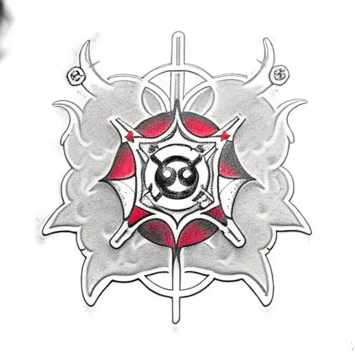 Resident Evil Umbrella Corporation Logo With Flowers