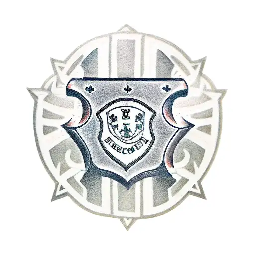 A Gaming Controller Intertwined With A Police Badge