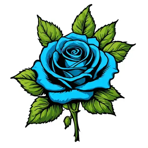 Old School Style Rose