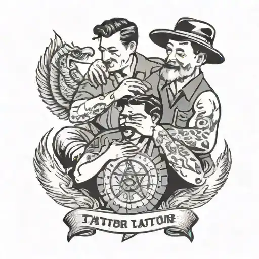 Father And Son Playing