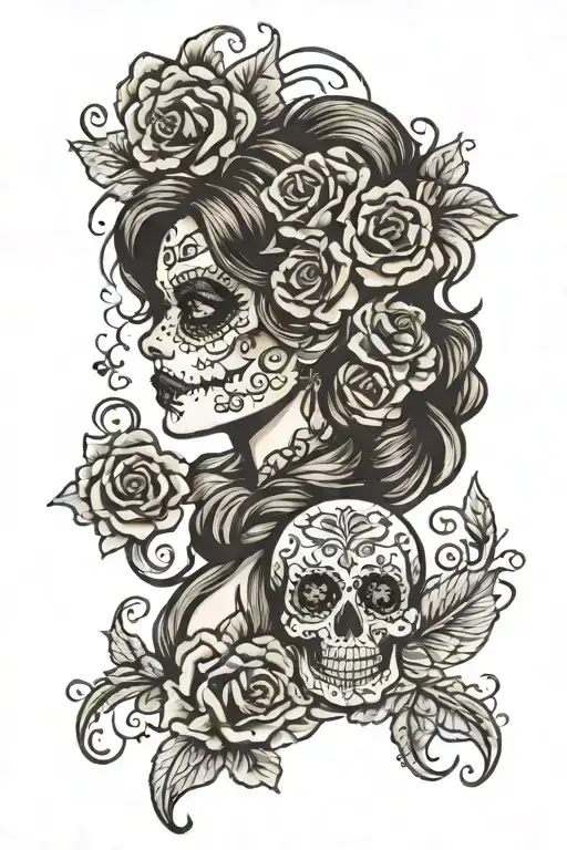 Day Of The Dead Girl Hair