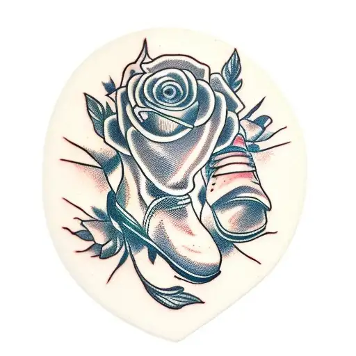 Horse Hoof And Flowers