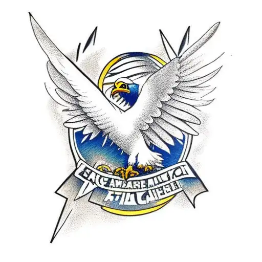 Eagle Catching An Airplane