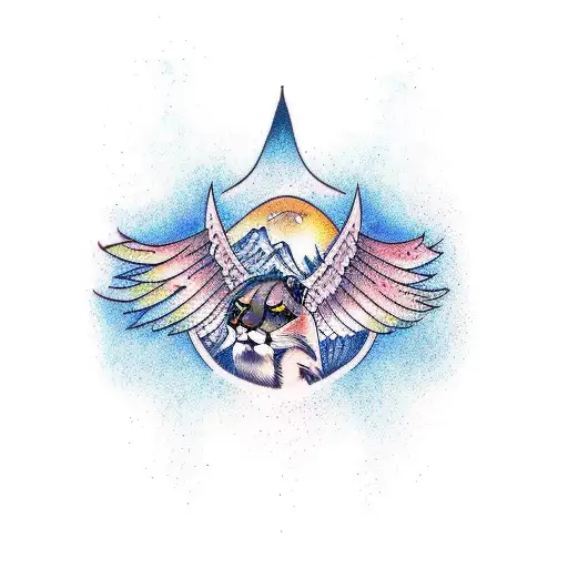 Mountain Lion Wings Injured Waterfall