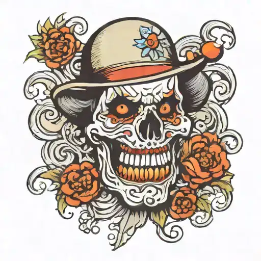 Skull Death Clown