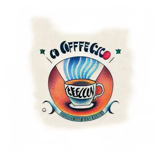 A Coffee Cup Filled With Colorful Mexican Spices And Ingredients