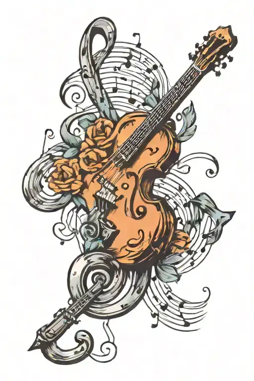 Music And Notes Floating