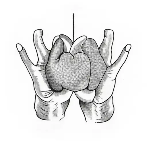 A Traditional Style Boxing Gloves With A Heart-shaped Marijuana Leaf In The Center