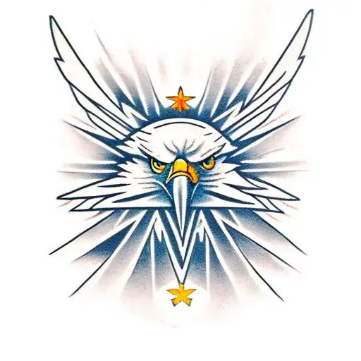 Eagle With Christian Cross