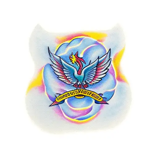 A Phoenix Around A Rose